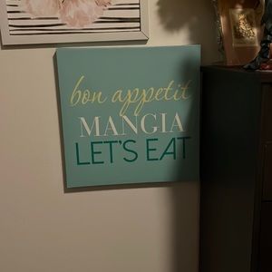 Bon Appetit  mango’s let’s eat picture frame